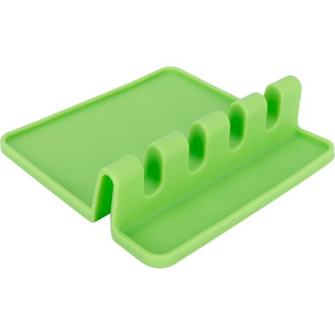 Cuillère à Soupe en Silicone Alimentaire, Support Multifonction pour Ustensiles de Cuisine Écologique (1/5)