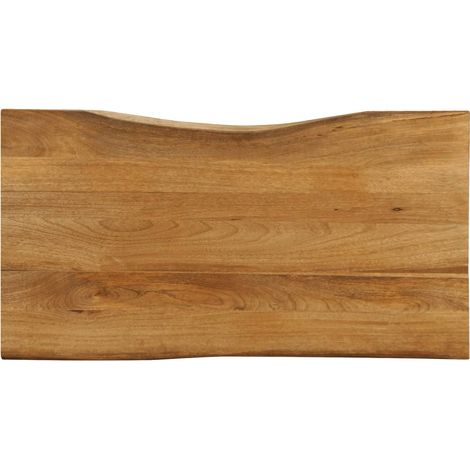 Tischplatte mit Baumkante 120x60x2,5 cm Massivholz Mango vidaXL