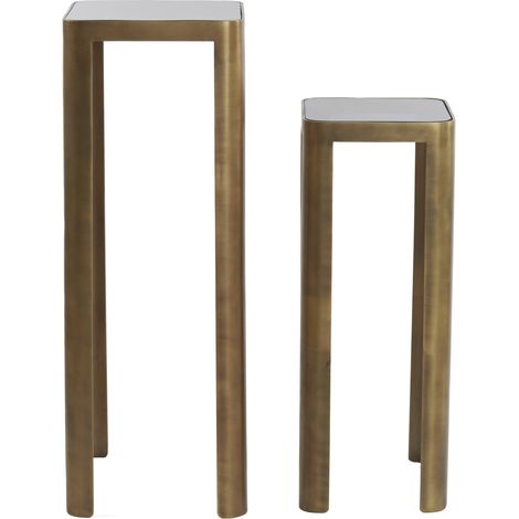 Set di 2 colonne Light & Living OXE con bronzo antico e vetro