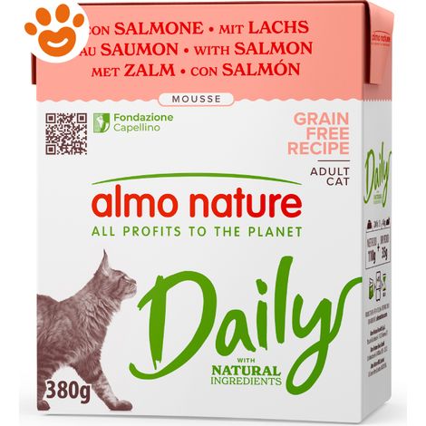Gatto - Almo Nature Daily Mousse Salmone 380 gr