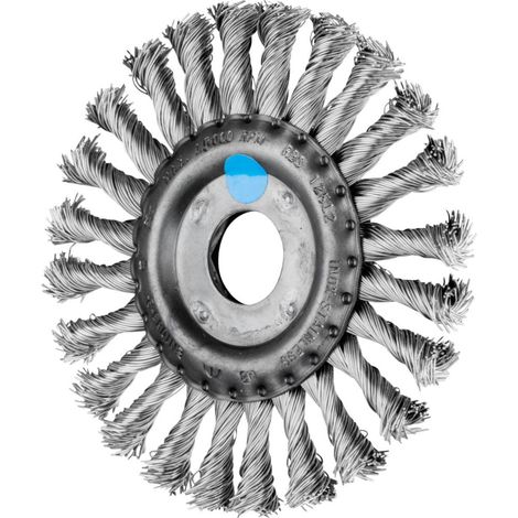 Brosse ronde POS RBG 12512 D.125mm épaisseur fil 0,5mm VA 12mm CHEVAL (1/5)