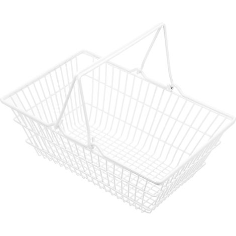 Iron Shopping Basket and Frame for Home Storage with Sturdy