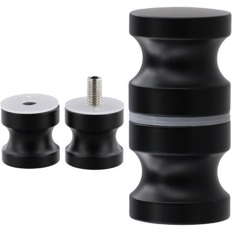 QORVA-1 Pièces Poignée Porte Douche Poignée de Porte Rondes en Alliage D'aluminium Bouton de Porte de Douche en Verre pour Salle de Bain Cuisine Maison Bureau Hôtel (30mm)
