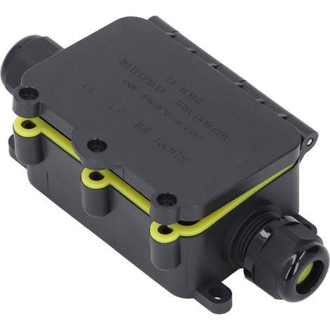 Boîte de jonction électrique étanche IP68 à 2 voies en plastique PA66 pour éclairage paysager extérieur LED 450 V (1/5)