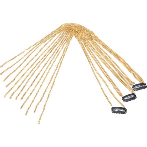Chaîne de cheveux à franges pour femme, pinces à cheveux extensibles, accessoires de coiffure pour fille, chaîne décorative de tête. (1/5)