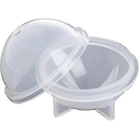 Moule sphérique en résine (50 mm) pour la fabrication de savon et de bombes de bain maison. Moule en silicone transparent pour la décoration de table et la fabrication de résine époxy. (1/5)