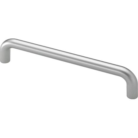 Hettich Möbelgriff Stahl silber 10,0 x 138,0 x 30,0 mm - 1 Stück Möbelgriffe