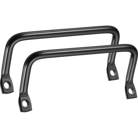 2 Poignées Pour Plateau De Service En Métal De 5,1 Pouces, Poignées Pour Meubles Et Tiroirs, Poignées Pour Portes Coulissantes, Noir (1/5)