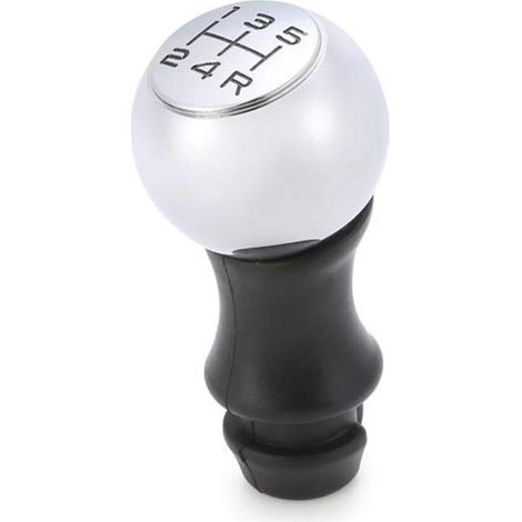 Pommeau de Levier de 5 Vitesses Manuelle pour Voiture 206 207 3008 etc/ C2 C3 C4 Picasso Berlingo Saxo (Argent) (1/4)