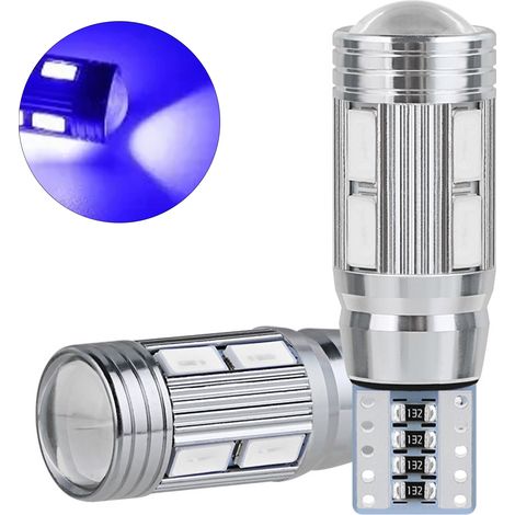 2x T10 5730 5630 10SMD Hochleistungs-LED-Autolampen in Blau für Deckenleseleuchten und Kennzeichenbeleuchtung (1/5)