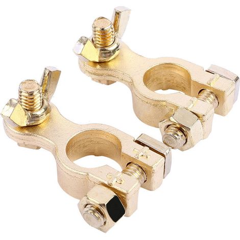 Pince de borne de batterie YD269, clip de borne de batterie en laiton (pour bornes de batterie fines) YD269 (1/5)