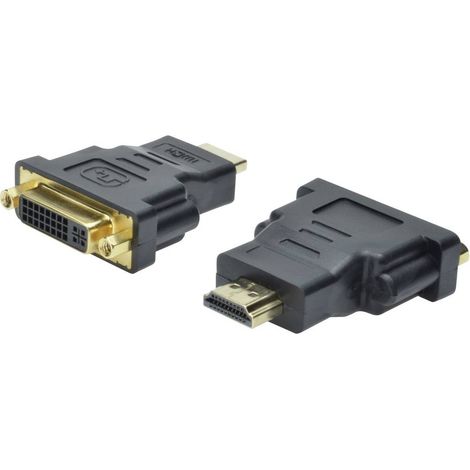 Digitus AK-330505-000-S HDMI / DVI Adattatore [1x Spina HDMI - 1x Presa DVI 24+5 poli] Nero (1/5)