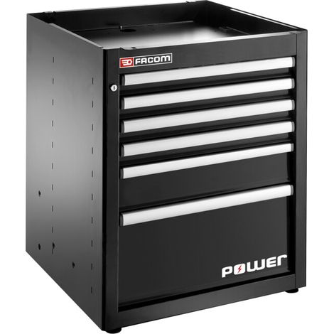 Facom JLS3 Armoire basse 6 tiroirs + 1 prise noire