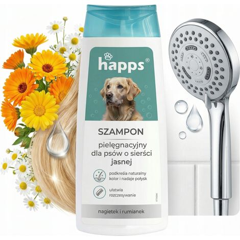 HAPPS - shampoo per cani a pelo chiaro 200ml (1/5)