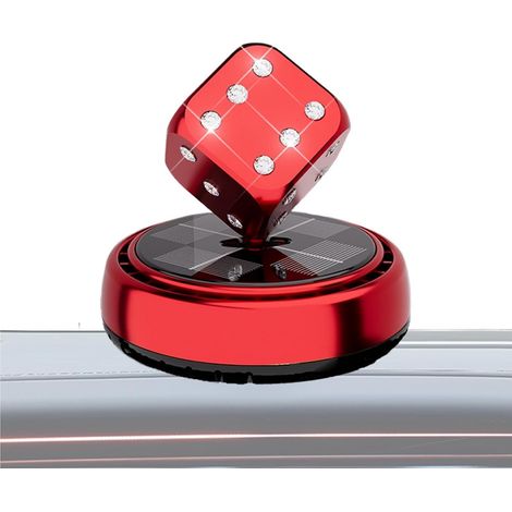Désodorisant pour voiture - Fonctionne à l'énergie solaire - Diffuseur de parfum avec parfum mer, orange et couleur - Design cube élégant pour tableau de bord - Accessoire décoratif et éliminateur (1/5)