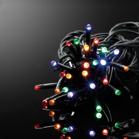 Guirlande exterieur 180 Led 20m fil noir (1/2)