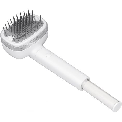Sèche-cheveux 2 en 1 pour animaux : deux réglages de température, brosse incluse pour chiens et chats, blanc. (1/5)