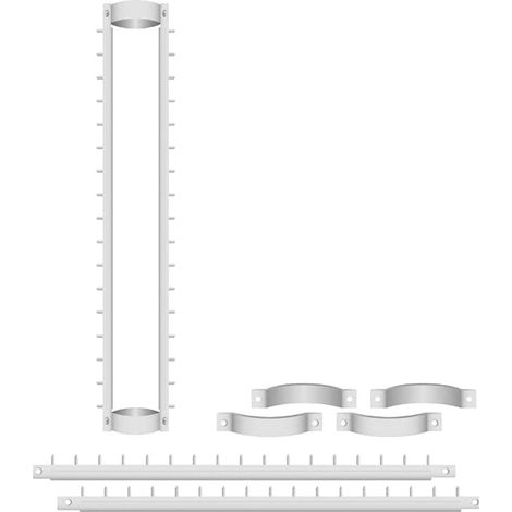 Sistema Antiladro con Punte in Acciaio per Pluviali Tubi Esterni Ø30-38 mm Argento (1/3)