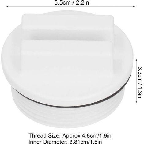 Bouchon d'hivernage pour piscine - 2 pièces - 1,5 pouces - Protégez votre piscine du gel (1/3)