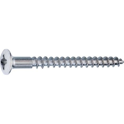 Connex Holzschrauben 4.5 x 45 mm PZ 2 Linsensenkkopf - 12 Stk. Holzschrauben (1/2)