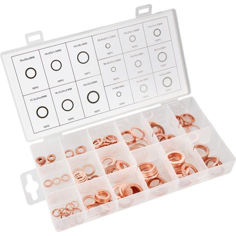 Rondelle in rame, 150 pezzi, codice KD10503 (1/5)