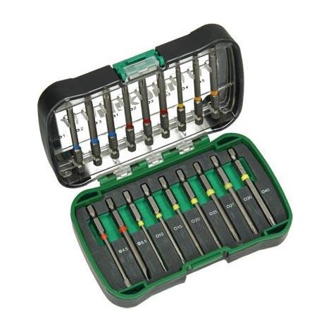 Hikoki – Coffret 18 embouts 1/4" L.75 mm – Embouts pour visseuse – Pour visser dans bois dur et teck – Vissage rapide en série (1/4)
