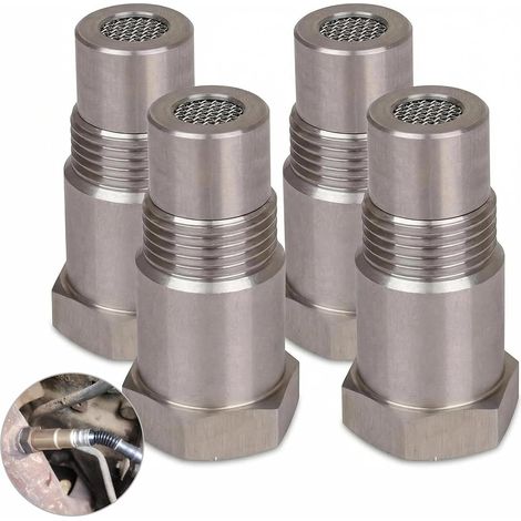Rallonges de Capteur Détrompeur Lambda, 46mm Sonde Lambda Après Catalyseur, Adaptateur Capteur d'Oxygène Automobile M18 x1.5, Rallonges de Capteur Détrompeur Lambda pour Voiture (1/5)