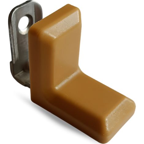 Ángulo para muebles Komandorek, soporte metálico + tapa, kraft de roble (51) 100 unidades (1/5)