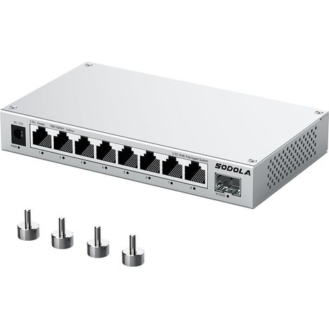 Switch 2.5 Gigabit 8 Ports, avec 1 Port SFP+ 10G, Géré par Web (1/5)