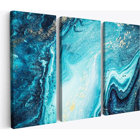 Tableau triptyque - Effet Marbre (1/4)
