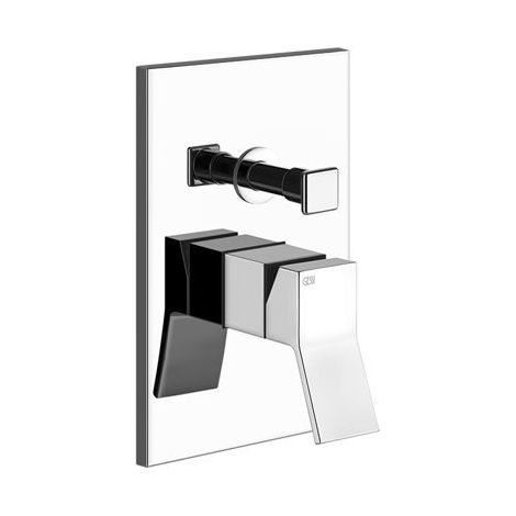 Gessi Rettangolo K, juego preparado para mezclador monomando,