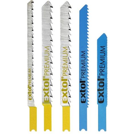 EXTOL Stichsägeblätter-Mix, 5er-Set, Bimetall, HSS, HCS 8805600