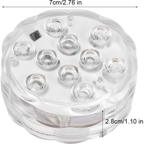 Lampe LED étanche sous-marine télécommandée à changement de couleur pour la décoration d'aquarium. (1/5)