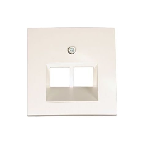 Berker plaque centrale pour UAE / ISDN S.1 blanc polaire brillant