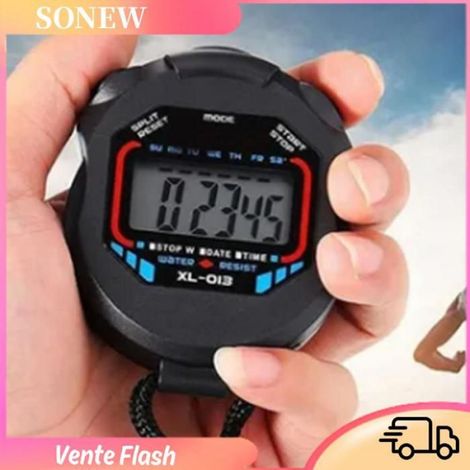 Sonew chronomètre de sport Chronomètre Électronique, Minuterie Sport Multifonction avec Grand Écran LCD, Antichoc sport pack (1/5)