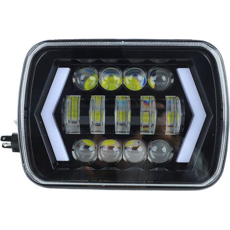 Phares LED 7 pouces haute luminosité, étanches et durables, remplacement pour Jeep Wrangler (1/5)