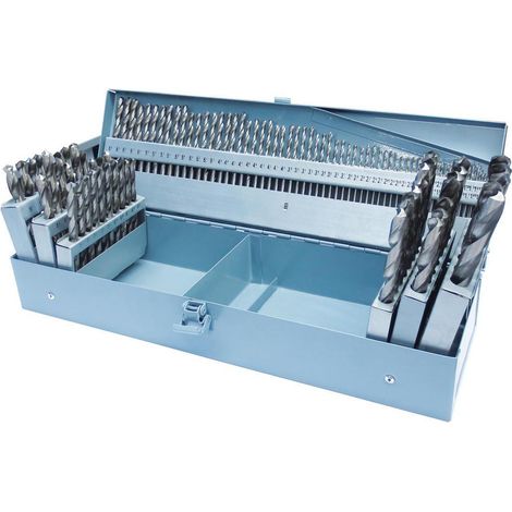 Set 118 punte cilindriche hss 1-13 mm x metallo Holzmann sps118