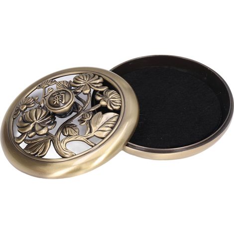 Plateau brûleur d'encens en spirale, porte-encens vintage en alliage métallique pour salon, chambre ou bureau 367 (1/5)