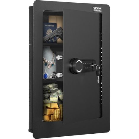 Coffre-Fort Mural Encastrable 65 cm de Haut 3 Niveaux (1/5)