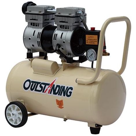 Compresor aire  silencioso (66db) sin aceite 30 litros modelo OTS750-30 (1/2)