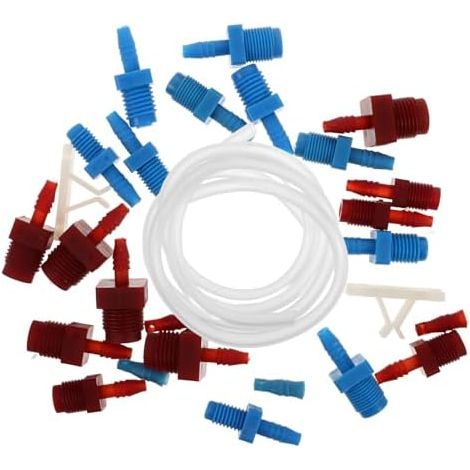 Kit de Purgeur Freins en Plastique Raccords Filetés et Clips Tuyau, Outil Remplacement du Liquide Frein pour Lignes Production Industrielle - (1/5)