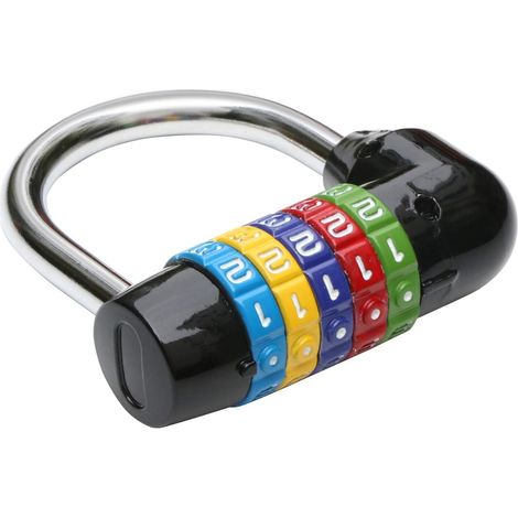 CSPARKV 5 Digit Combination Lock Black for Suitcases, Makeup Pull Lock - No Key Required - Perfect for Escape Rooms - Number Locks (1/4)