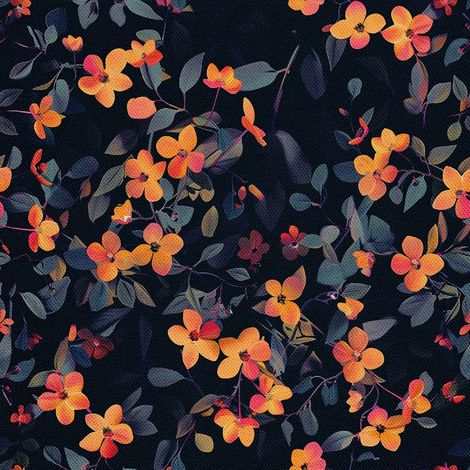 Tela decorativa para exteriores Oxford - Motivo floral I DX5555 (1/5)