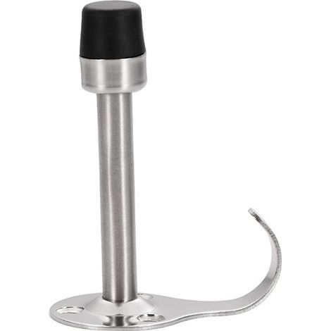 AGE Stop Porte Acier Inoxydable, 95 mm Cale Porte, avec Crochet et Tampon en Caoutchouc pour Double Fonction, ÉLéGant et Silencieux Lors de L'ouverture et de la Fermeture (1/5)