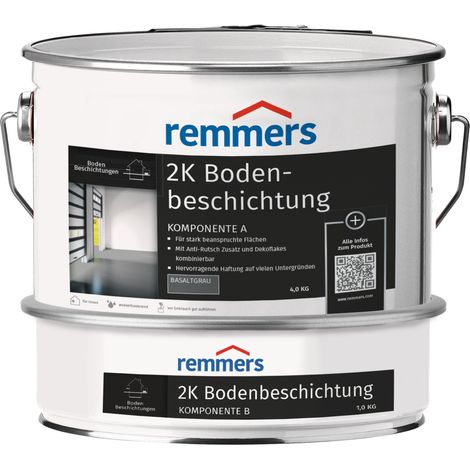 Remmers - basaltgrau, seidenglänzend, Beton- und Bodenfarbe, für stark beanspruchte Flächen