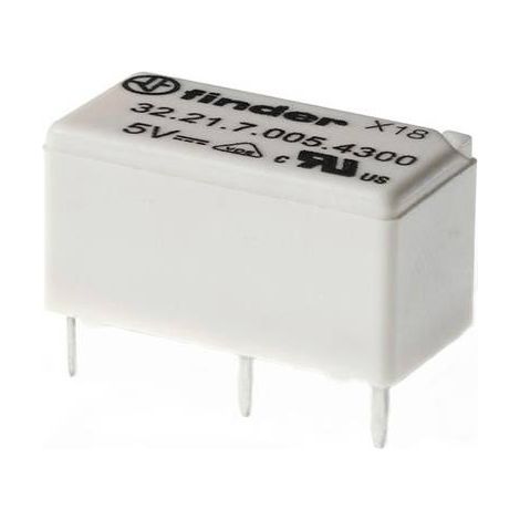 Relais pour circuits imprimés Finder 32.21.7.048.4000 48 V/DC 6 A 1 inverseur (RT) 1 pc(s)