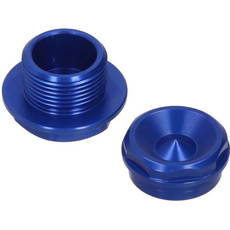 2PCS Écrous de Moyeu de Vélo M20x1.5 Gauche Droite Avant pour TE/TX/TC/FE/FX/FE 125‑501 2016‑2021 Bleu (1/5)