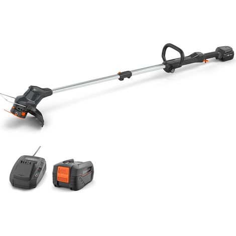 Husqvarna – Coupe-bordure à batterie 18V avec batterie 4,0Ah et chargeur – Double fil de coupe – Alimentation automatique – Pour petits espaces - T28-P4A