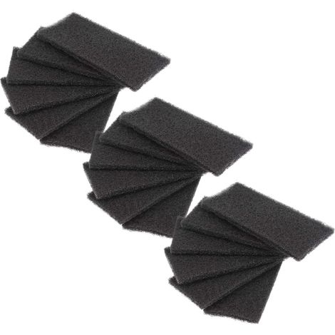 vhbw 18x Activated Carbon Filter compatible with Franke Sorter 300, 350 Rubbish Bin, Compost Bin - 6.5 x 15.5 x 1.5 cm