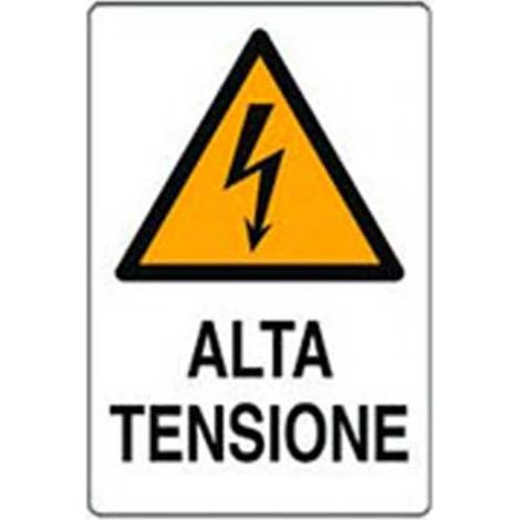 Cartello alta tensione cm 20X30 (1/2)